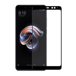 OEM FULL GLUE FULL FACE TEMPERED GLASS FOR XIAOMI REDMI NOTE 5 - BLACK