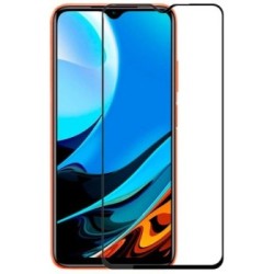 OEM FULL GLUE FULL FACE TEMPERED GLASS FOR XIAOMI REDMI 9T  - BLACK