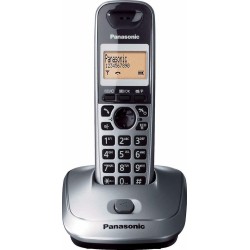 Panasonic KX-TG2511 Ασύρματο Τηλέφωνο με ανοιχτή ακρόαση Metallic Gray Ελληνικής Αντιπροσωπείας