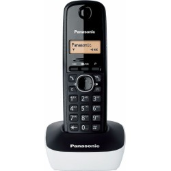 Panasonic KX-TG1611 Ασύρματο Τηλέφωνο Μαύρο/Λευκό Ελληνικής Αντιπροσωπείας