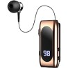 K55 In-ear Bluetooth Handsfree Gold Ακουστικό Πέτου Χρυσό