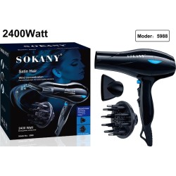 Sokany Satin Hair Πιστολάκι Μαλλιών με Φυσούνα 2400W 5988 ΣΕΣΟΥΑΡ