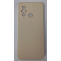 Xiaomi Redmi 12C Silicone Case Cream Θήκη Σιλικόνης Μπέζ