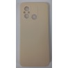 Xiaomi Redmi 12C Silicone Case Cream Θήκη Σιλικόνης Μπέζ