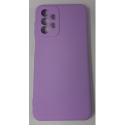 Samsung Galaxy A23 4G/5G Silicone Case Violet Θήκη Σιλικόνης Βιολετί Με Βελούδινη Επένδυση Εσωτερικά