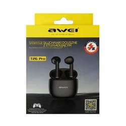 Awei T26 Pro In-ear Bluetooth Handsfree Ακουστικά με Θήκη Φόρτισης Μαύρα