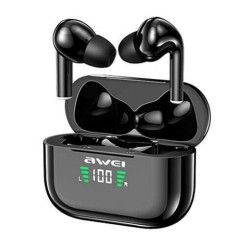 Awei T29P In-ear Bluetooth Handsfree Ακουστικά με Αντοχή στον Ιδρώτα και Θήκη Φόρτισης Μαύρα