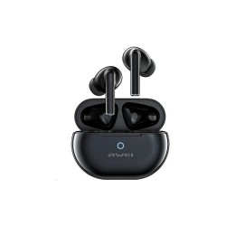 Awei T61 In-ear Bluetooth Handsfree Ακουστικά με Θήκη Φόρτισης Μαύρα