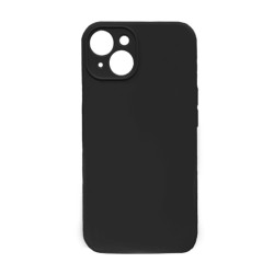 ΘΗΚΗ ΠΛΑΤΗΣ ΣΙΛΙΚΟΝΗΣ SOFT BACK COVER ΓΙΑ IPHONE 14 - ΧΡΩΜΑ : ΜΑΥΡΟ