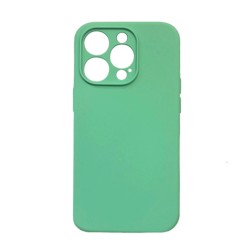 ΘΗΚΗ ΠΛΑΤΗΣ ΣΙΛΙΚΟΝΗΣ SOFT BACK COVER ΓΙΑ IPHONE 14 PRO - ΧΡΩΜΑ : ΑΝΟΙΧΤΟ ΠΡΑΣΙΝΟ