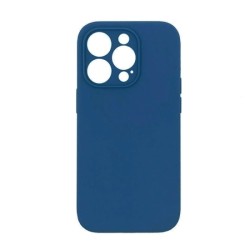 ΘΗΚΗ ΠΛΑΤΗΣ ΣΙΛΙΚΟΝΗΣ SOFT BACK COVER ΓΙΑ IPHONE 14 PRO - ΧΡΩΜΑ : ΣΚΟΥΡΟ ΜΠΛΕ