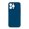 ΘΗΚΗ ΠΛΑΤΗΣ ΣΙΛΙΚΟΝΗΣ SOFT BACK COVER ΓΙΑ IPHONE 14 PRO MAX - ΧΡΩΜΑ : ΣΚΟΥΡΟ ΜΠΛΕ