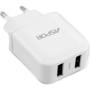 2x USB Wall Adapter Λευκό...