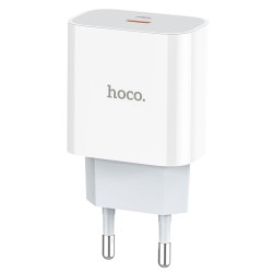 Hoco Φορτιστής Χωρίς Καλώδιο με Θύρα USB-C 20W Power Delivery Λευκός (C76A Plus)