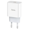 Hoco Φορτιστής Χωρίς Καλώδιο με Θύρα USB-C 20W Power Delivery Λευκός (C76A Plus)