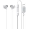 Remax RM-512i In-ear Handsfree με Βύσμα Lightning Ασημί