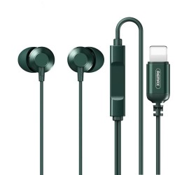 Remax RM-512i In-ear Handsfree με Βύσμα Lightning Πράσινο