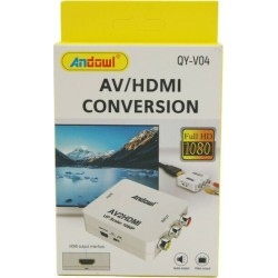 Andowl QY-V04 Μετατροπέας RCA female σε HDMI female Λευκό