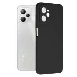 Realme C35 Θήκη Σιλικόνης Μαύρη Silicone Case Black