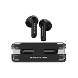 Monster XKT08 Earbud Bluetooth Handsfree Ακουστικά με Θήκη Φόρτισης Μαύρα