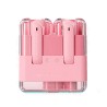 Monster XKT12 Earbud Bluetooth Handsfree Ακουστικά με Θήκη Φόρτισης Pink