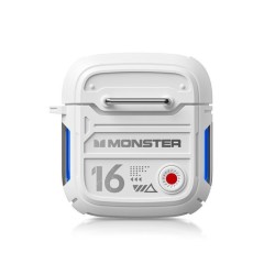 Monster XKT16 Earbud Bluetooth Handsfree Ακουστικά με Θήκη Φόρτισης Λευκά