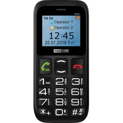 MaxCom Comfort MM426 Dual SIM Κινητό με Μεγάλα Κουμπιά (Ελληνικό Μενού) Μαύρο