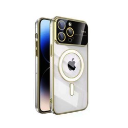 MAGSAFE BACK COVER WIRELESS CHARGING WITH CAMERA LENS FOR IPHONE 11 PRO - COLOR : GOLD