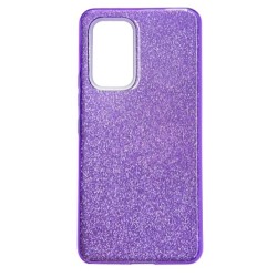 Samsung Galaxy S23 Ultra Θήκη Σιλικόνης Μωβ Γκλίτερ Silicone Case Glitter Purple