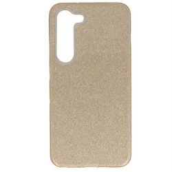 Samsung Galaxy S23 Plus Θήκη Σιλικόνης Χρυσή Γκλίτερ Silicone Case Glitter Gold