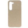 Samsung Galaxy S23 Plus Θήκη Σιλικόνης Χρυσή Γκλίτερ Silicone Case Glitter Gold