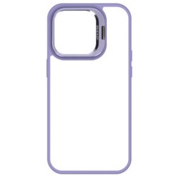 Apple Iphone 15 Case With Camera Stand Violet and Camera Protection