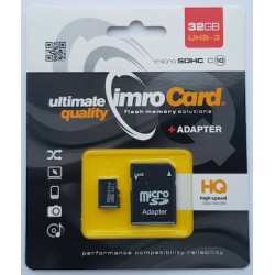 IMRO microSDHC 32GB Class 10 UHS-III με αντάπτορα