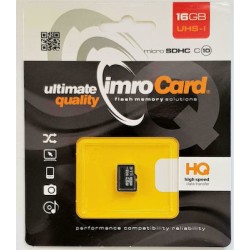 IMRO microSDHC 16GB Class 10 U1 High Speed με αντάπτορα