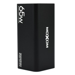 Moxom PB72 Power Bank 20000mAh 65W με 2 Θύρες USB-A και 2 Θύρες USB-C Power Delivery Μαύρο