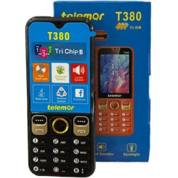 Telemar T380 Dual SIM Κινητό με Κουμπιά Μαύρο