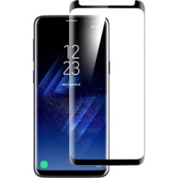 OEM FULL GLUE FULL FACE TEMPERED GLASS FOR SAMSUNG GALAXY S9 PLUS - BLACK